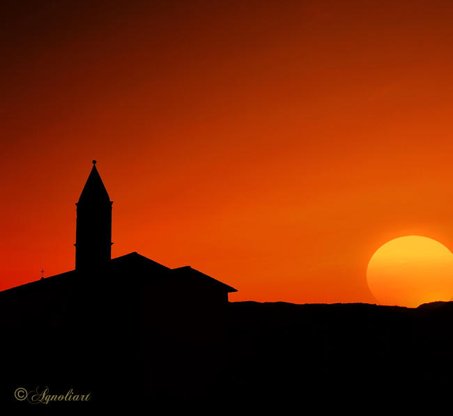 Sunset in Tuscany