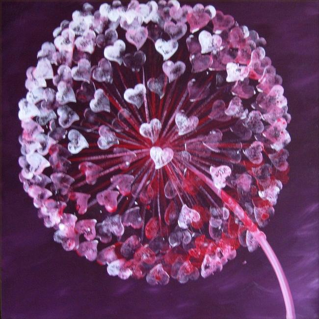 Pink Allium Hearts