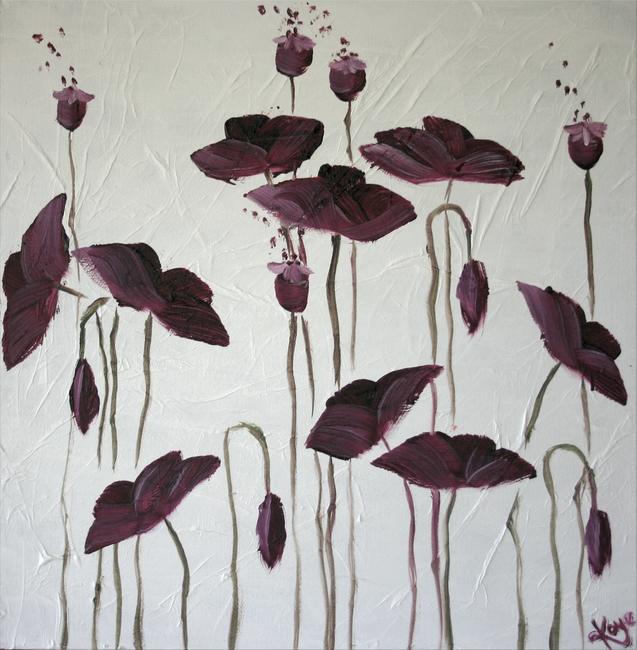 Aubergine Poppies SALE
