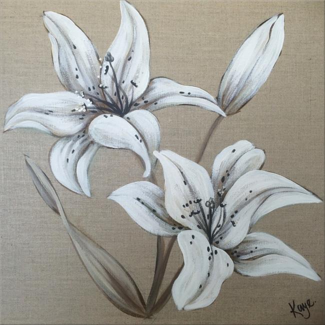 Linen Lilies 1