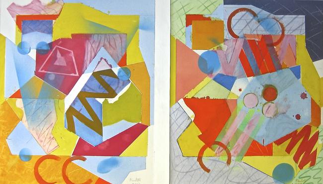 CANDY COLOUR DIPTYCH