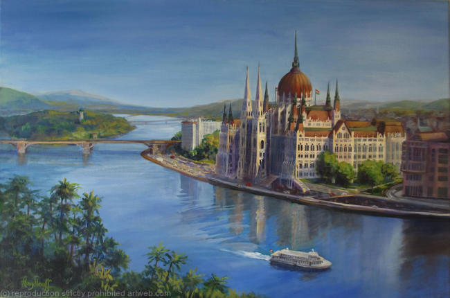 Landscape Artwork - Budapest's Blue Danube