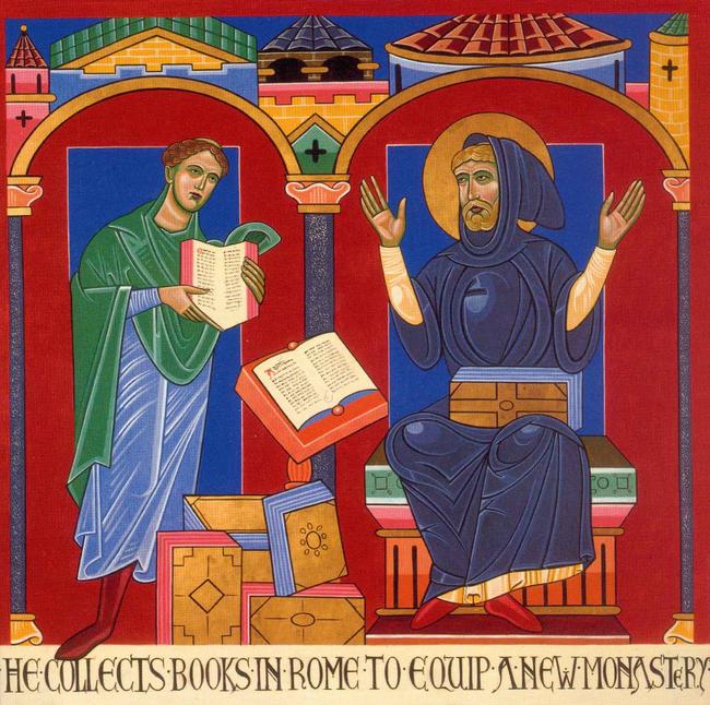 scene from the life of St Benedict Biscop