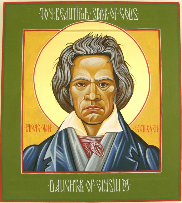 Russian Style Beethoven Icon