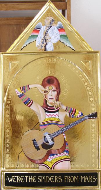 David Bowie Spiders from Mars Altarpiece
