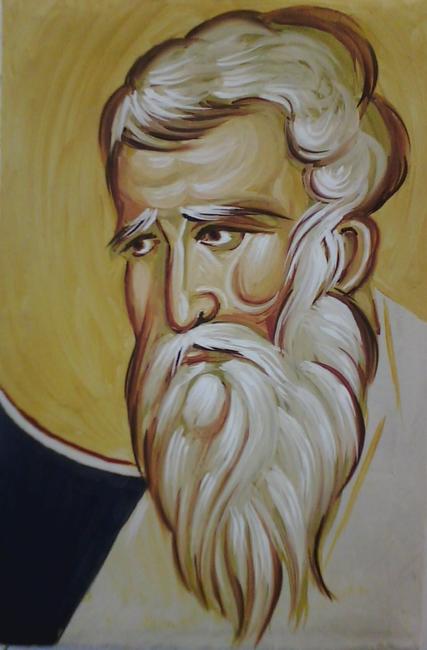 Head of a saint my first fresco