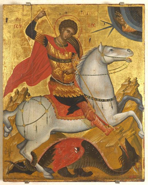 St George Icon from the Museum of the Hellenic and Byzantine Institute attached to the Church of St George of the Greeks