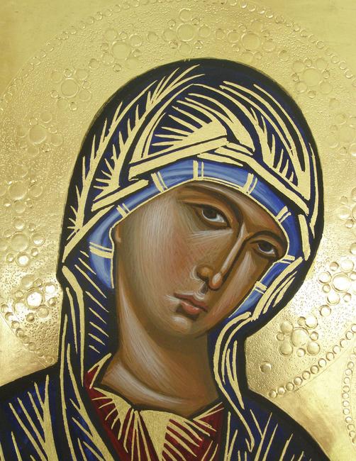 Detail from the Kahn Madonna Icon