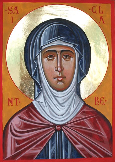 Byzantine Style Saint Clare Icon