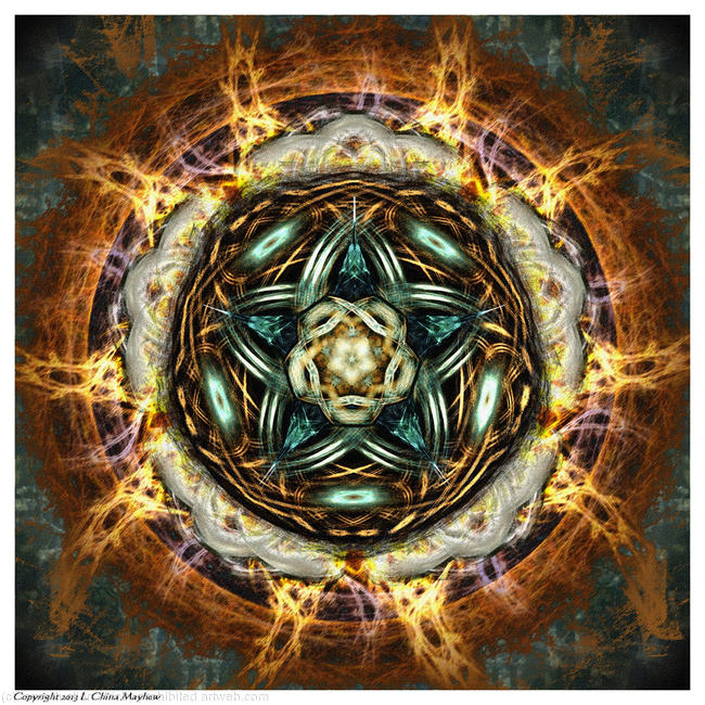 FIERY SELF PORTRAIT (LIFE WITH CRPS)