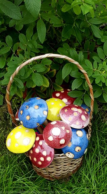 Toadstool Garden Ornament