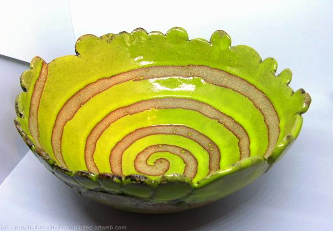 Forest Green Stoneware Bowl