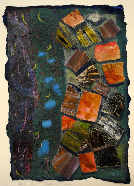 Peat bank from above