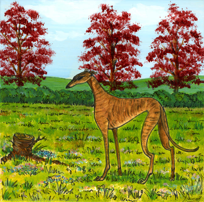 Ceramic Tile No.5345 ( Greyhound )