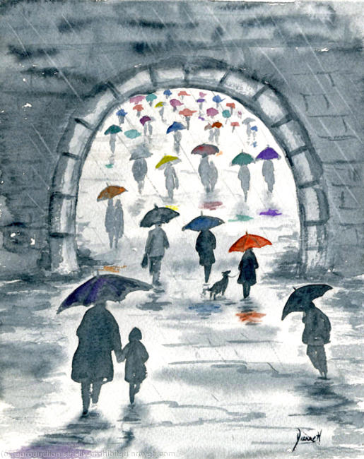 WET WEATHER No. 6218 Rain in the City