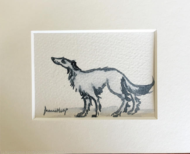 LURCHER ACEO 7234 DOG