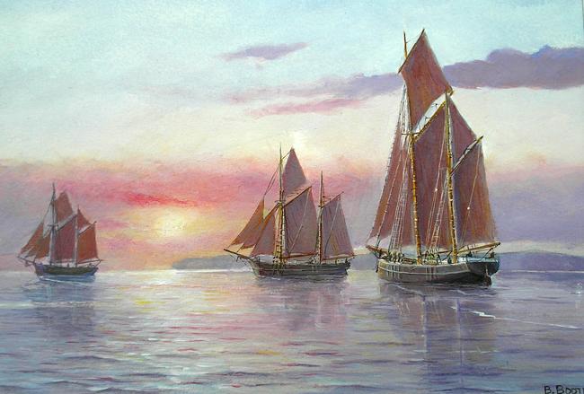 Ketches off Appledore