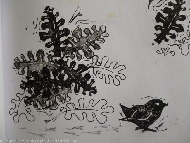 Detail from page of visual diary