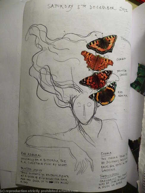 detail from page of visual diary