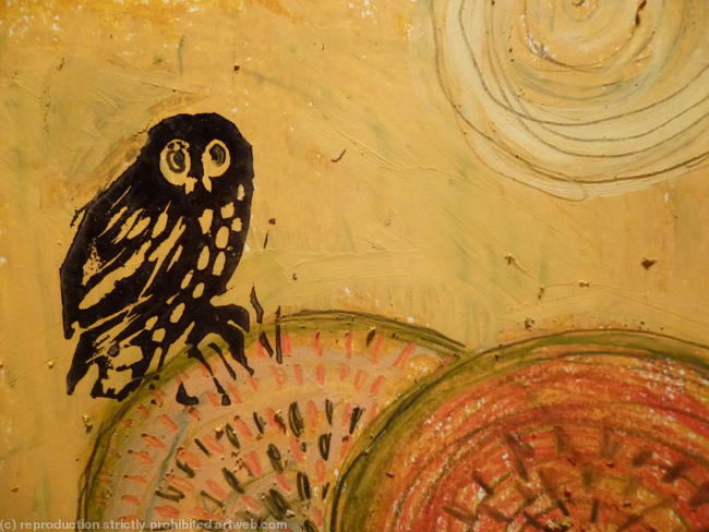 detail of mixed media