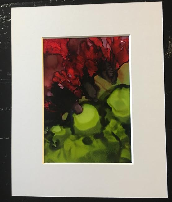 Red and Green Abstract