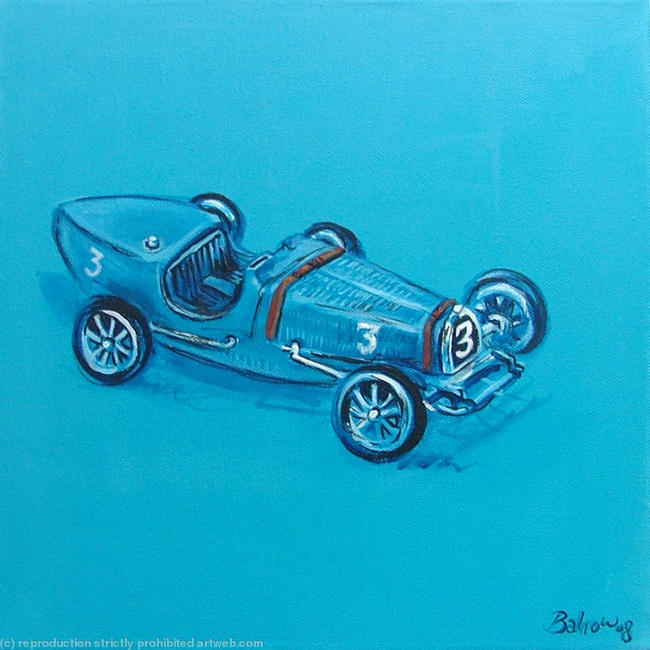 Vintage Blue Racer