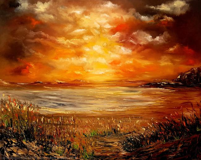 Sunset over the Lake