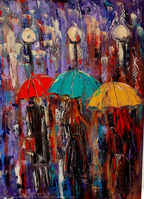 Girls with Umbrellas