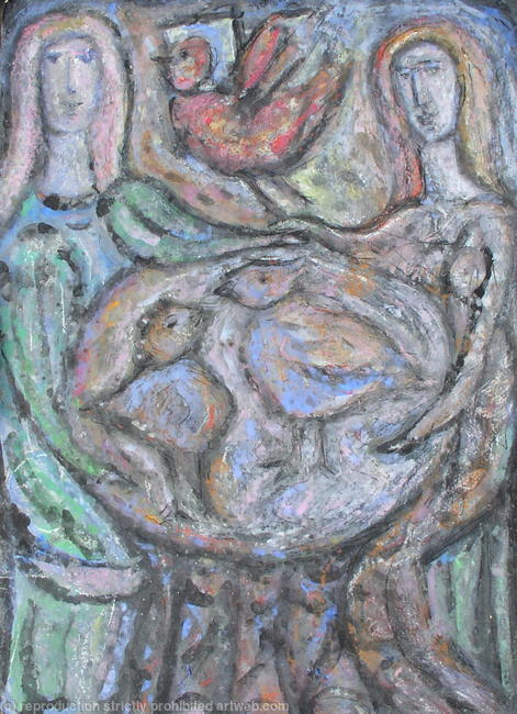 Two Figures at a Table