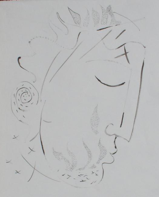 Head in Contemplation