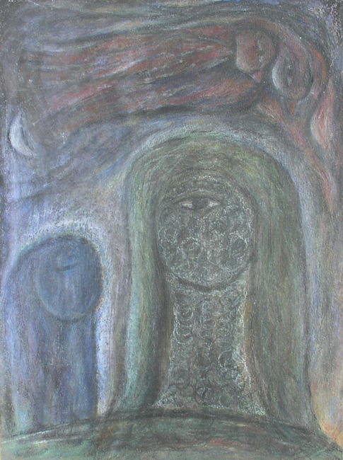 Heads on Hilltop with Angels of Redemption