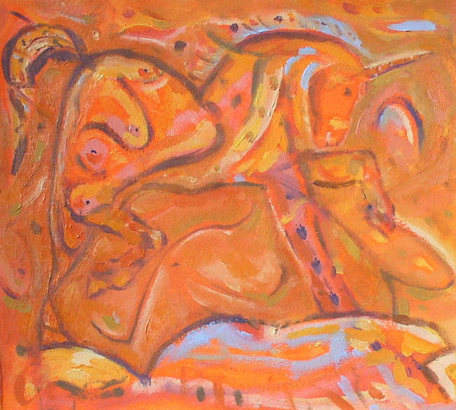 Orange Unicorn