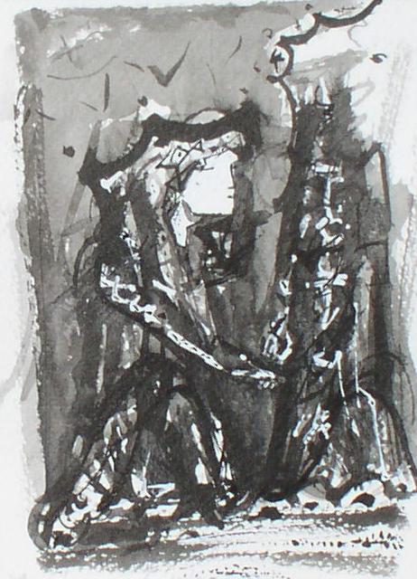 Figure taking a Girl by the Hand