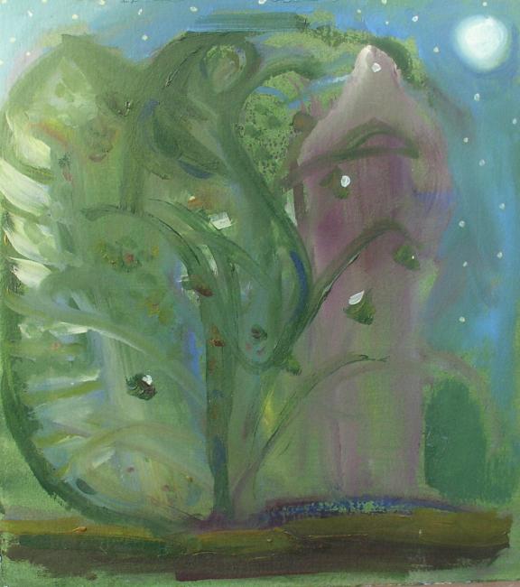 Figure with Griffin in Bush