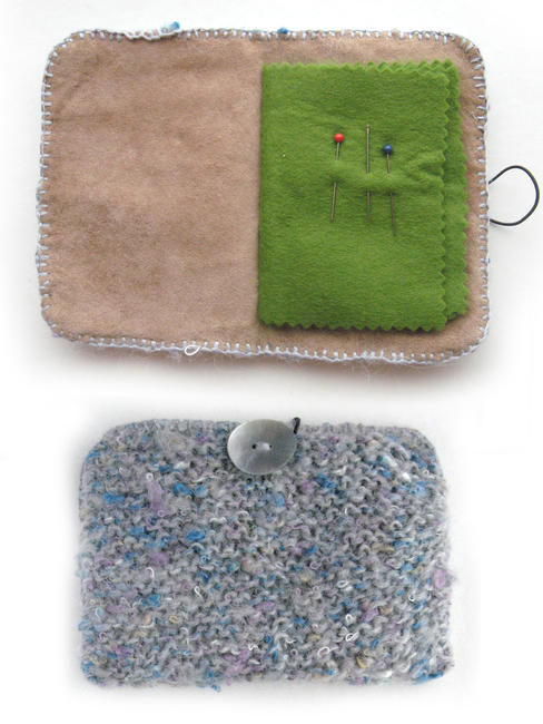 Blue Grey Needle Case