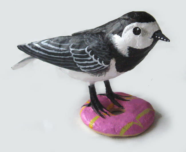 Wagtail on Pink Party Ring