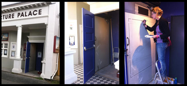 Door mural for the Ultimate Picture Palace cinema.
