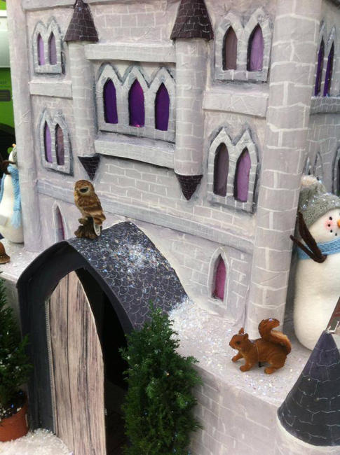 Christmas Castle in Oxford Garden Centre