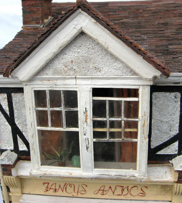 Upper window detail of 1:40 shop model