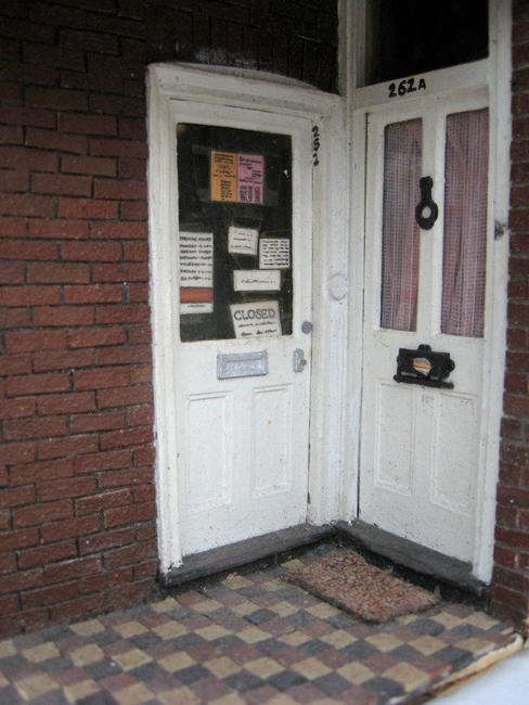 door detail from 1:40 scale shop model
