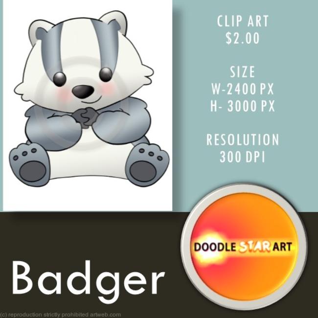 Badger Clip Art