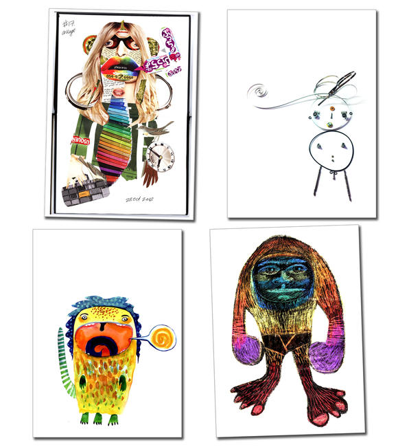 Monster-a-Day Greetings Cards