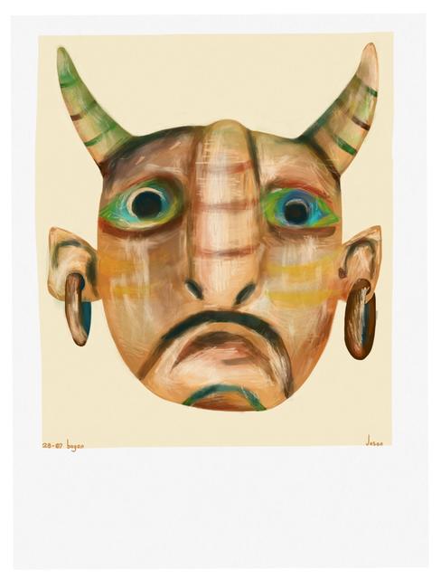 Burmese demon mask