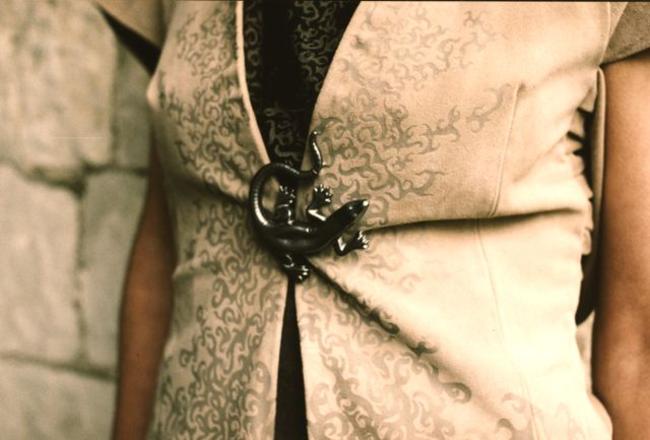 Gecko clasp detail