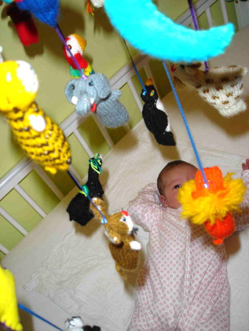 Isabel's mobile- puppet detail