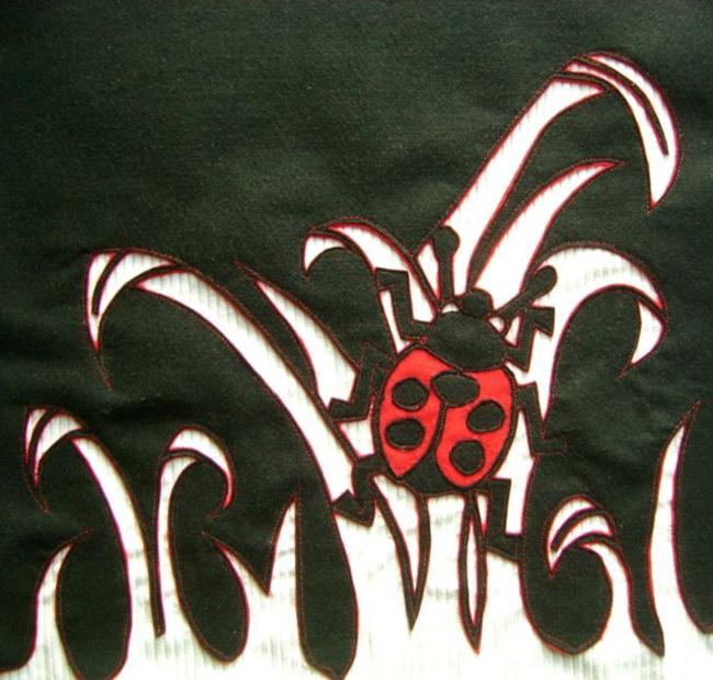 Ladybird embroidery