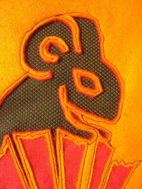 Field mouse cushion - detail