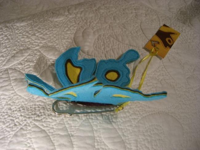 Blue butterfly side