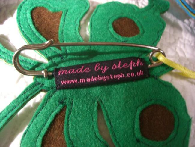 Close up green butterfly back