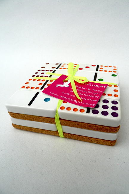 Domino Coasters x2